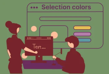 Selection colors in Figma