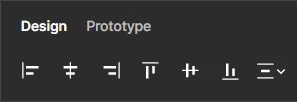 Панель выравнивания в Figma