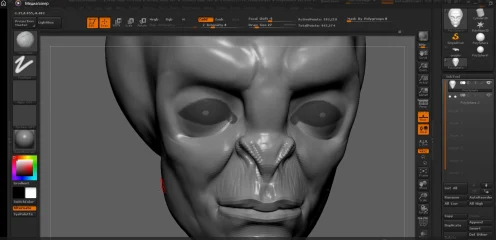 маска в Zbrush