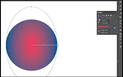 радіальний градієнт в Adobe Illustrator